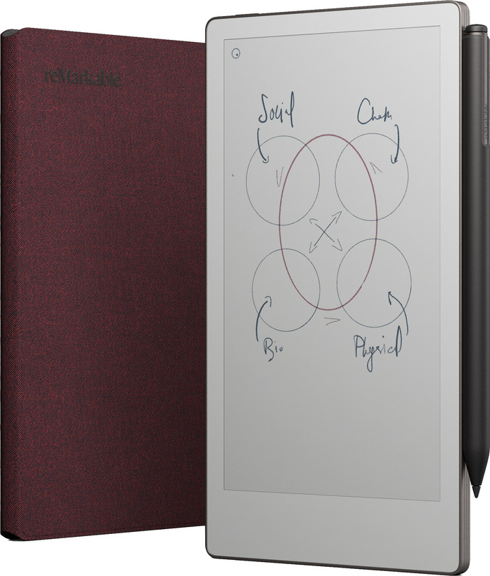 reMarkable Paper Pro Move Mosaic Weave Book Folio Red visual supplier