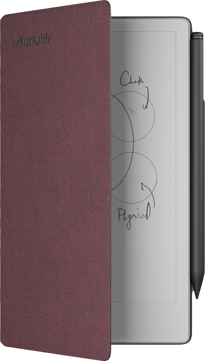 reMarkable Paper Pro Move Mosaic Weave Book Folio Red Main Image