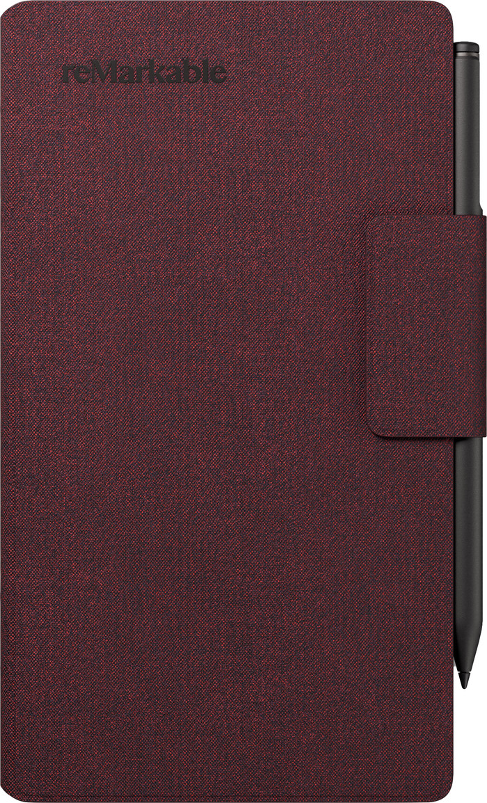 reMarkable Paper Pro Move Mosaic Weave Book Folio Red front