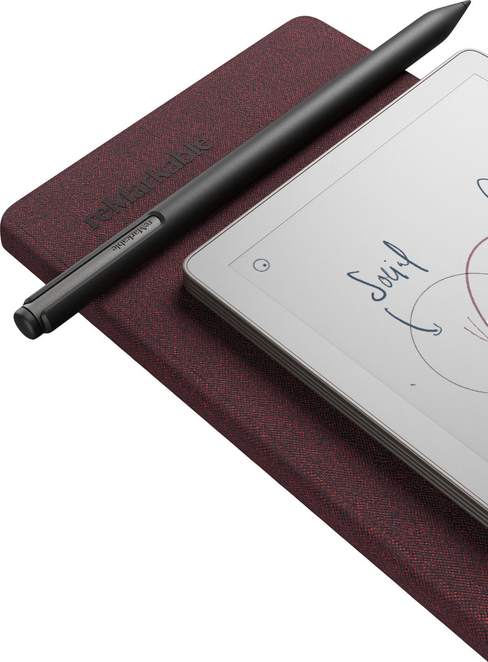 reMarkable Paper Pro Move Mosaic Weave Book Folio Red visual supplier