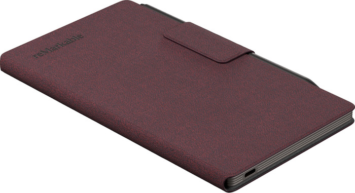 reMarkable Paper Pro Move Mosaic Weave Book Folio Red right side