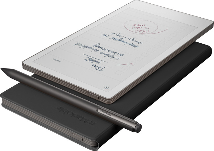 reMarkable Paper Pro Move met Book Case Leer Zwart rechterkant