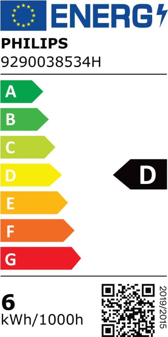 Philips Hue A60 White and Color E27 810 lumens 4-pack energy label