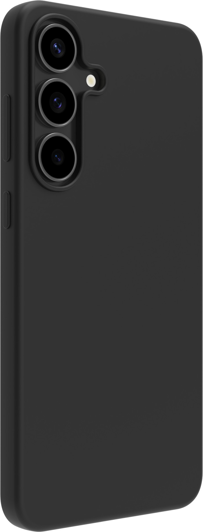 BlueBuilt Samsung Galaxy S25 FE Back Cover Zwart + Screenprotector Glas linkerkant