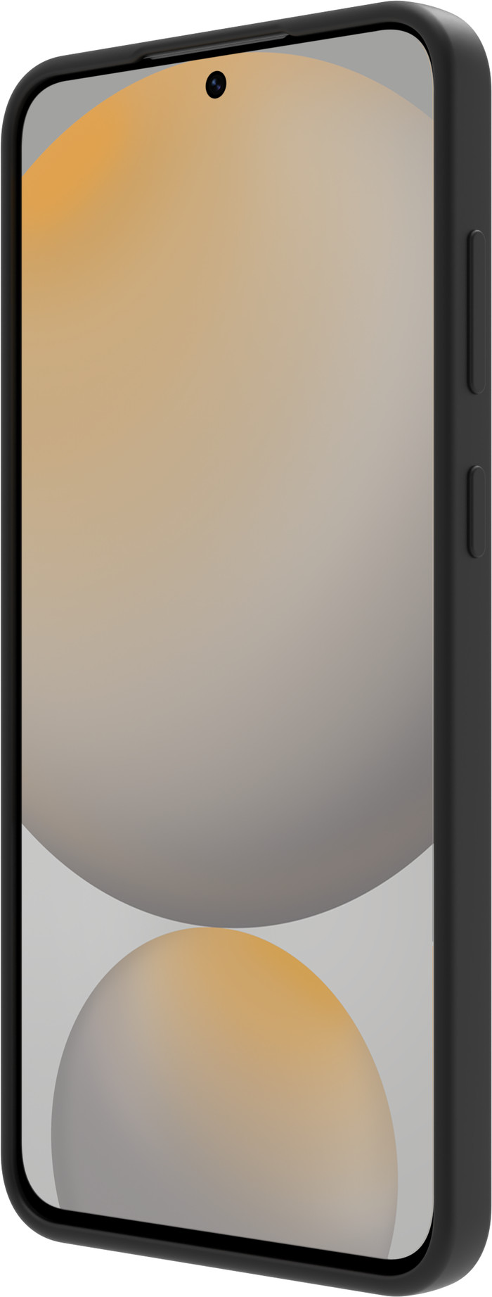 BlueBuilt Samsung Galaxy S25 FE Back Cover Zwart + Screenprotector Glas linkerkant