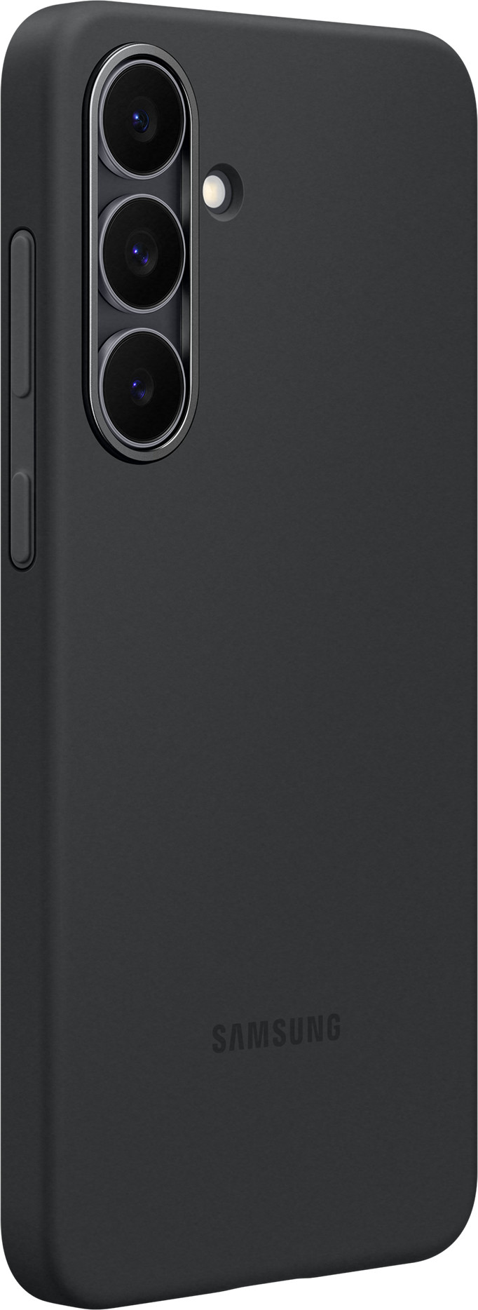 Samsung Galaxy S25 FE Silicone Back Cover Black right side