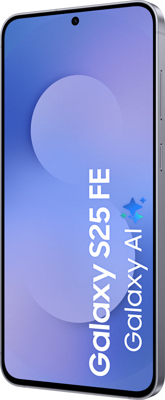 Samsung Galaxy S25 FE 128GB Donkerblauw 5G + Samsung Oplader 25 Watt Zwart voorkant