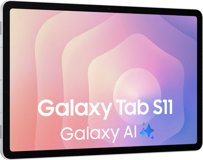 Samsung Galaxy Tab S11 11 inch 128GB Wifi Zilver + Oplaadpakket linkerkant