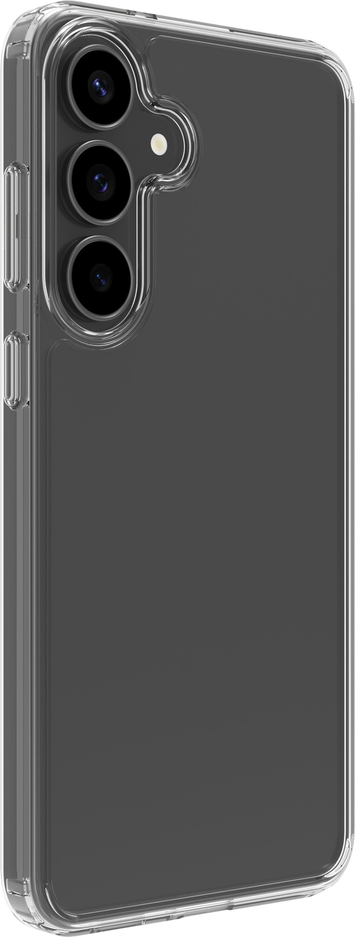 BlueBuilt Protective Back Cover Samsung Galaxy S25 FE Transparant + Screenprotector Glas linkerkant