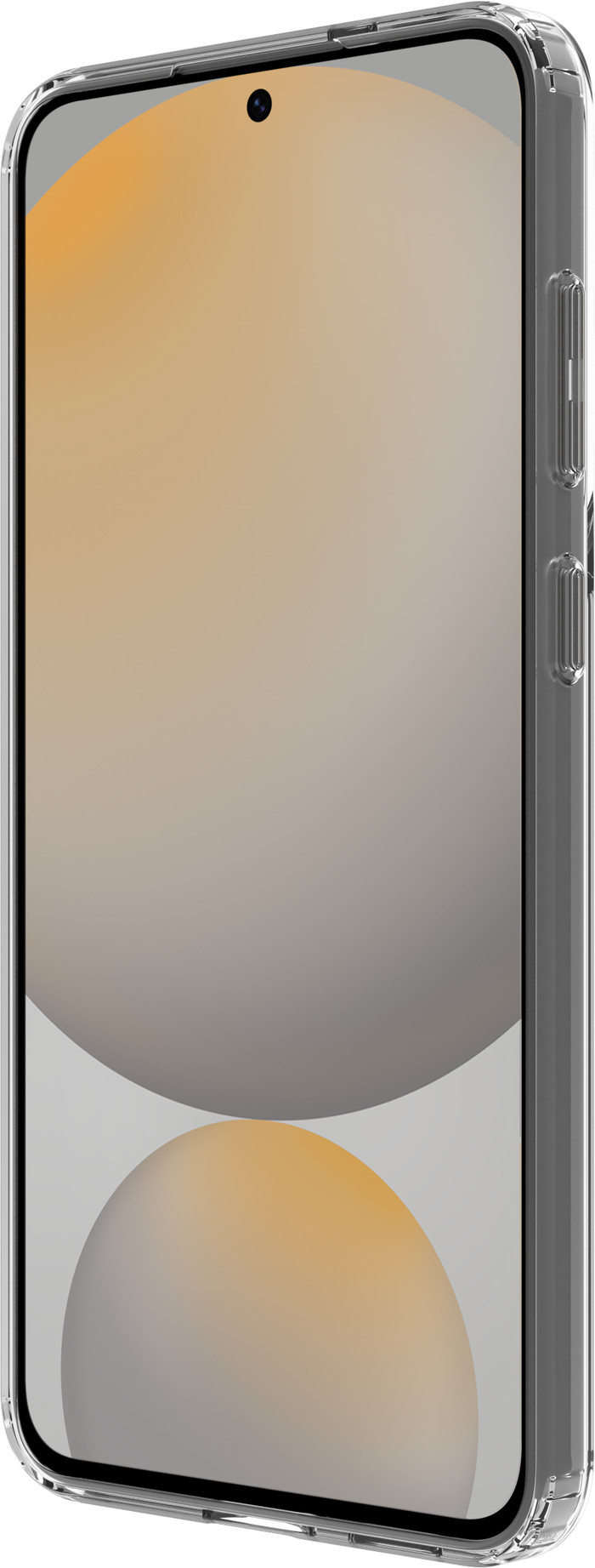 BlueBuilt Protective Back Cover Samsung Galaxy S25 FE Transparant + Screenprotector Glas linkerkant