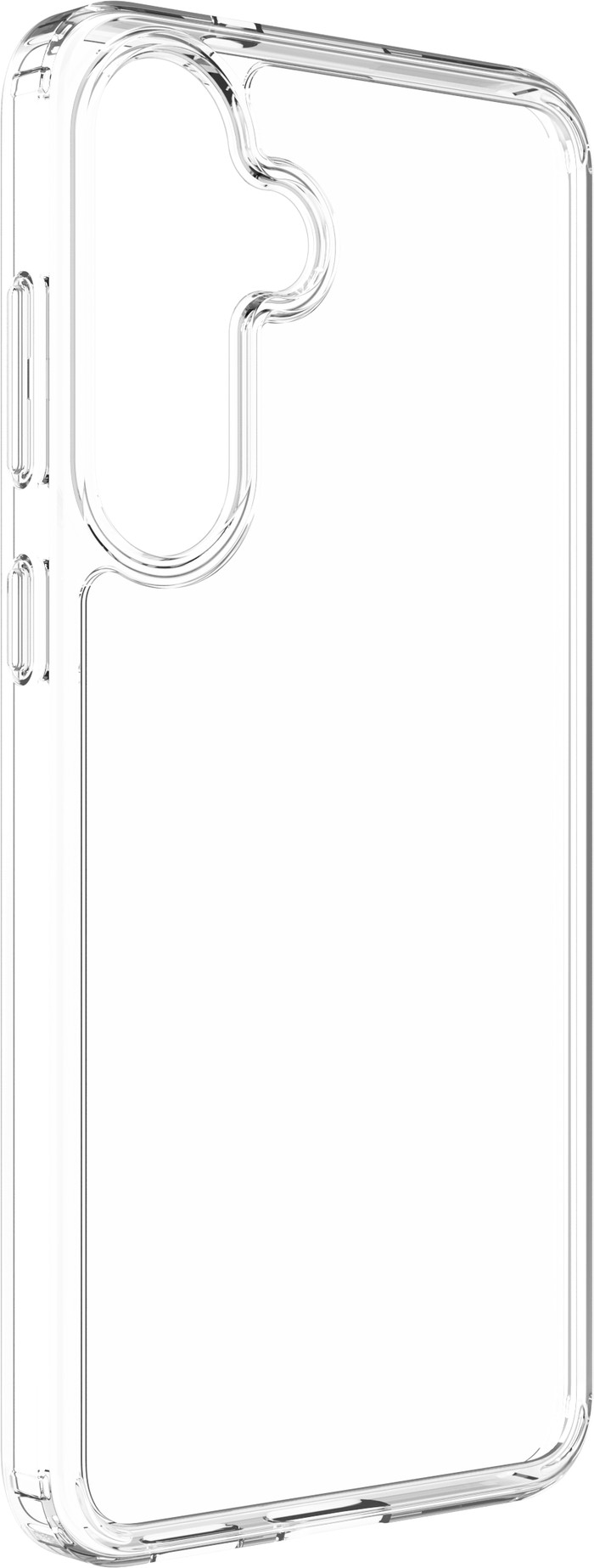 BlueBuilt Protective Back Cover Samsung Galaxy S25 FE Transparant + Screenprotector Glas linkerkant