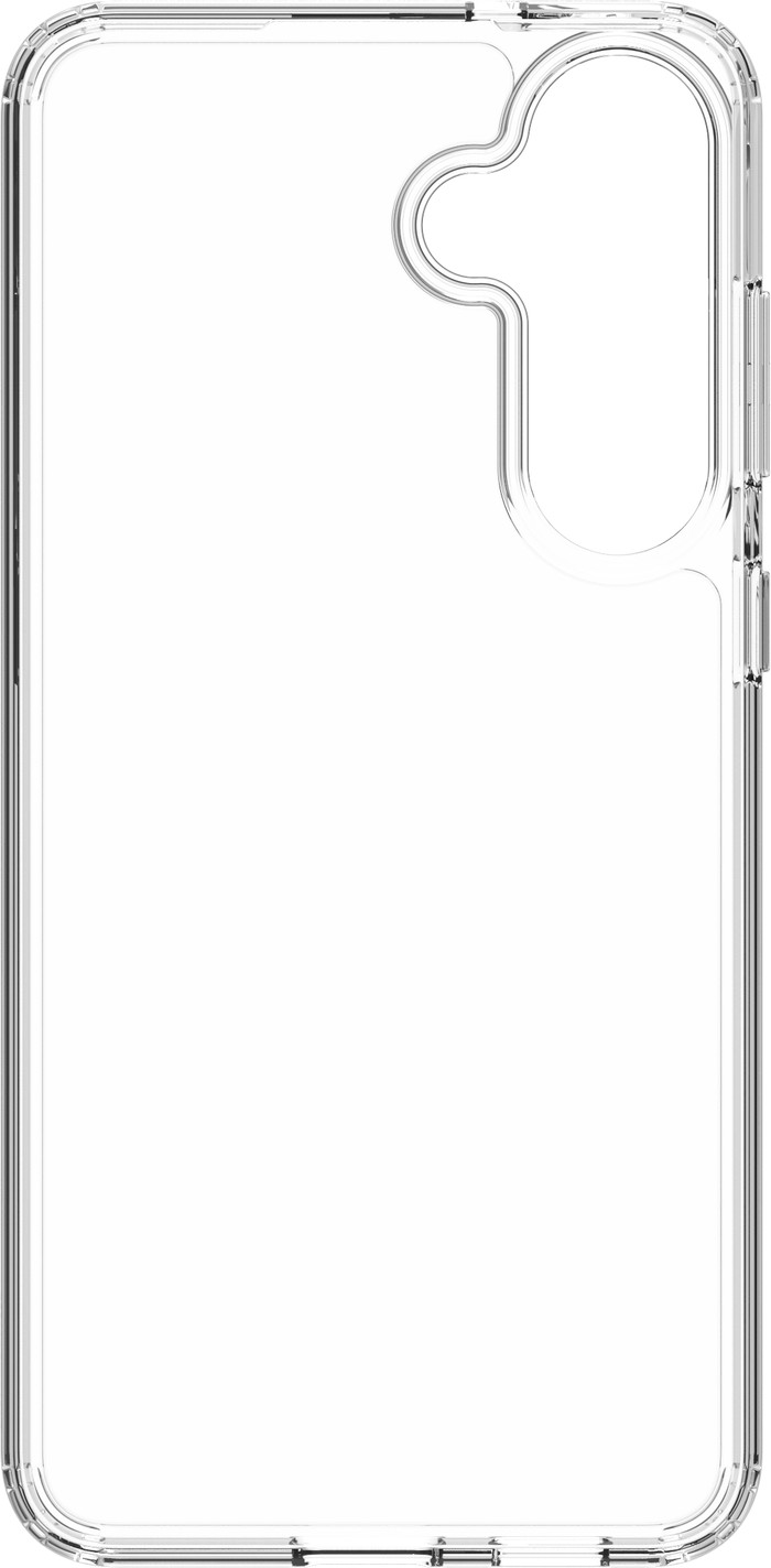 BlueBuilt Protective Back Cover Samsung Galaxy S25 FE Transparant + Screenprotector Glas voorkant