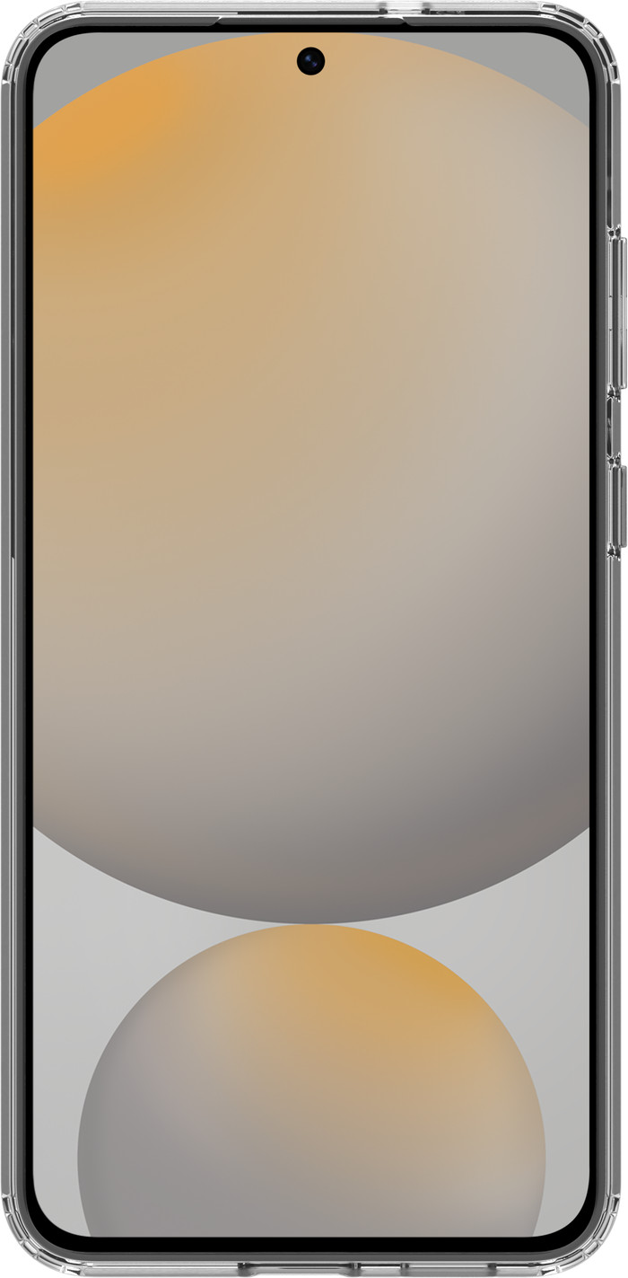 BlueBuilt Protective Back Cover Samsung Galaxy S25 FE Transparant + Screenprotector Glas voorkant