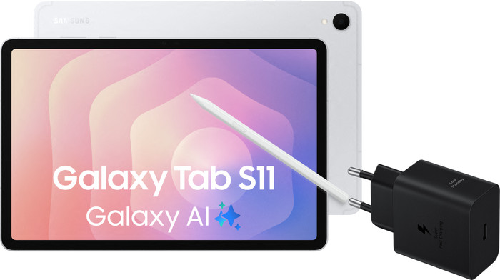 Samsung Galaxy Tab S11 11 inch 128GB Wifi Zilver + Oplaadpakket Main Image