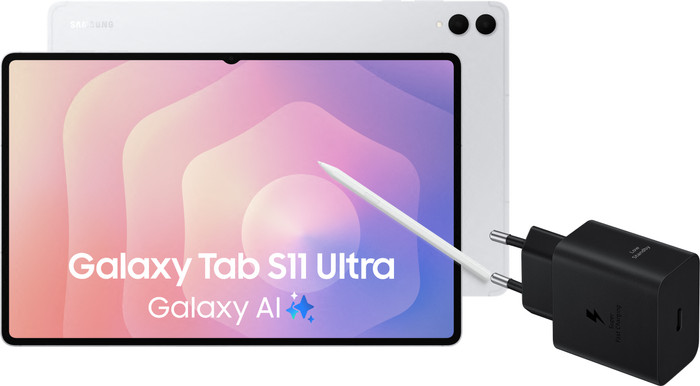 Samsung Galaxy Tab S11 Ultra 14,6 inch 256GB Wifi Zilver + Oplaadpakket Main Image