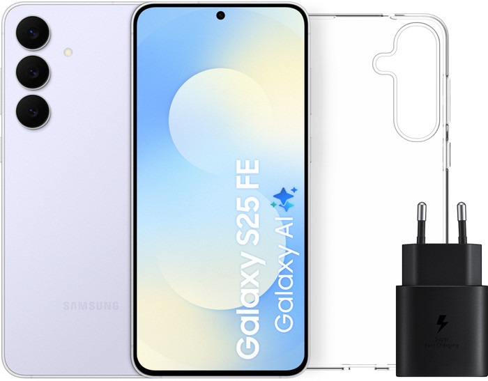 Samsung Galaxy S25 FE 256GB Lichtblauw 5G + Accessoirepakket Main Image