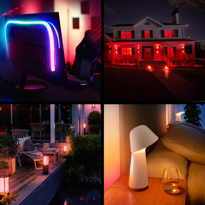 Philips Hue Essential White and Color GU10 3-pack product in gebruik