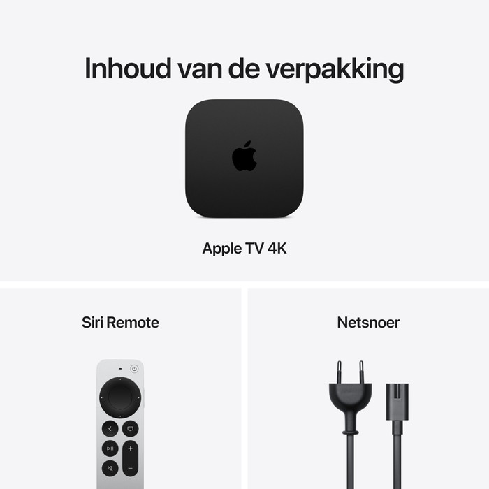 Apple TV 4K (2026) 128 GB visual leverancier