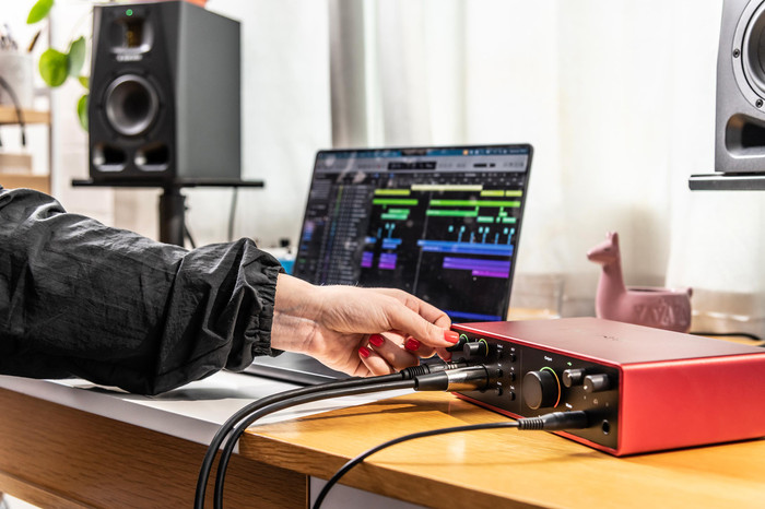 Focusrite Scarlett4 16i16 product in gebruik