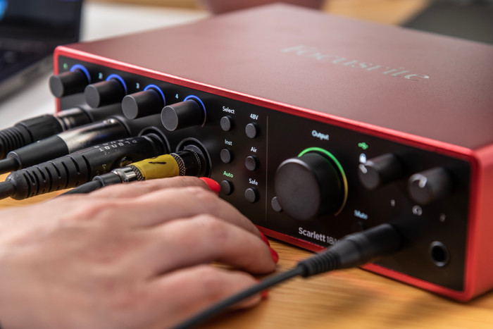 Focusrite Scarlett4 18i16 product in gebruik