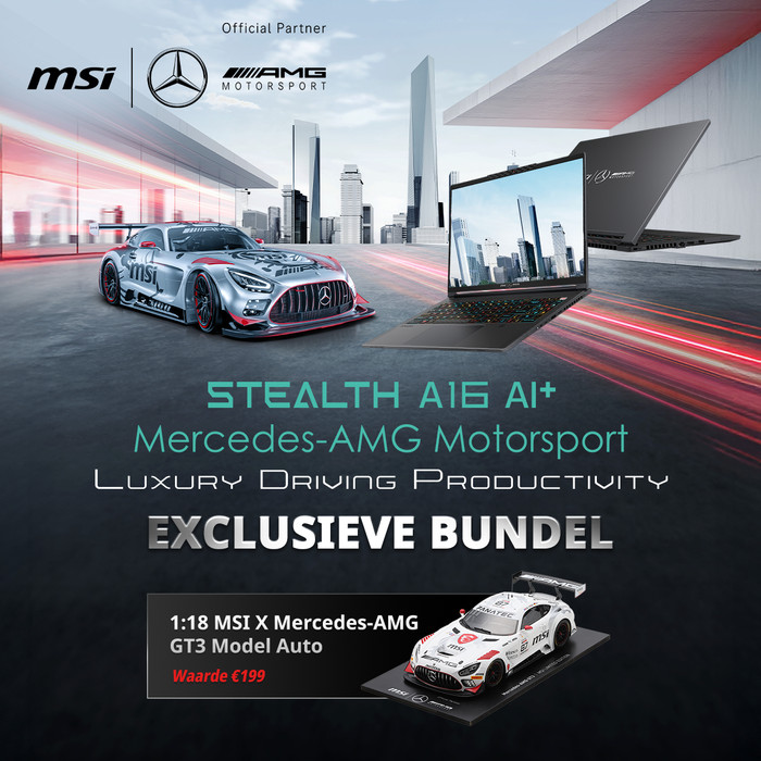 MSI Stealth A16 MercedesAMG AI+ A3XWGG-043NL visual leverancier