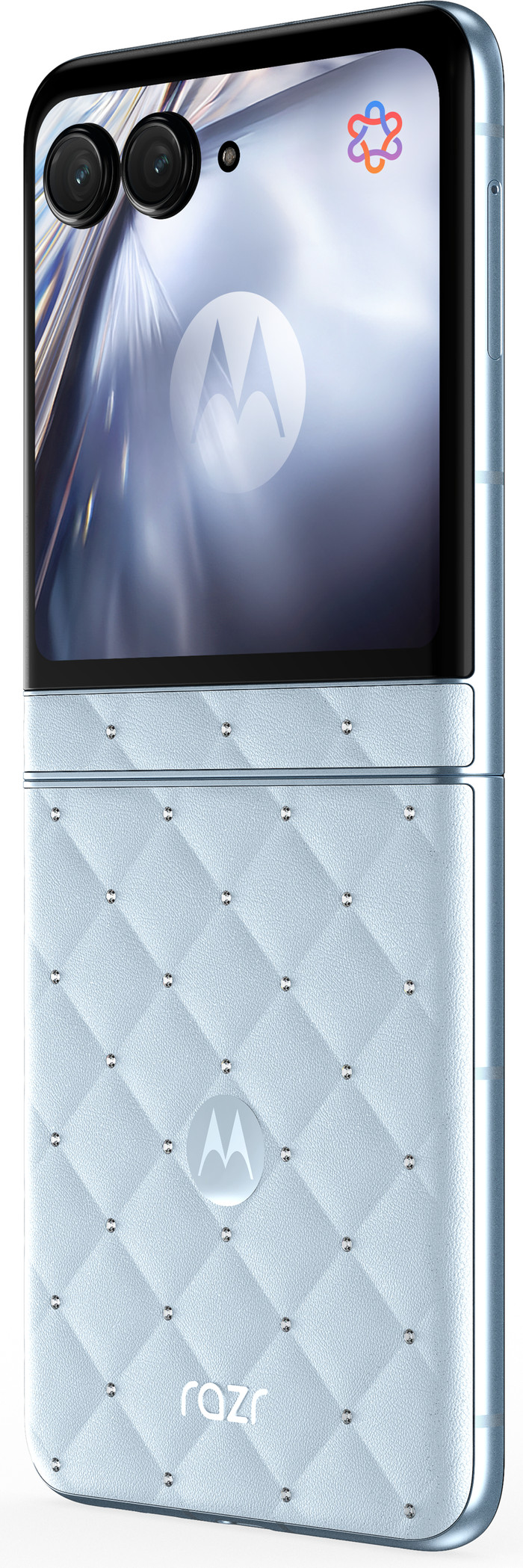 Motorola Razr 60 256GB Swarovski 5G + Moto Buds Loop achterkant