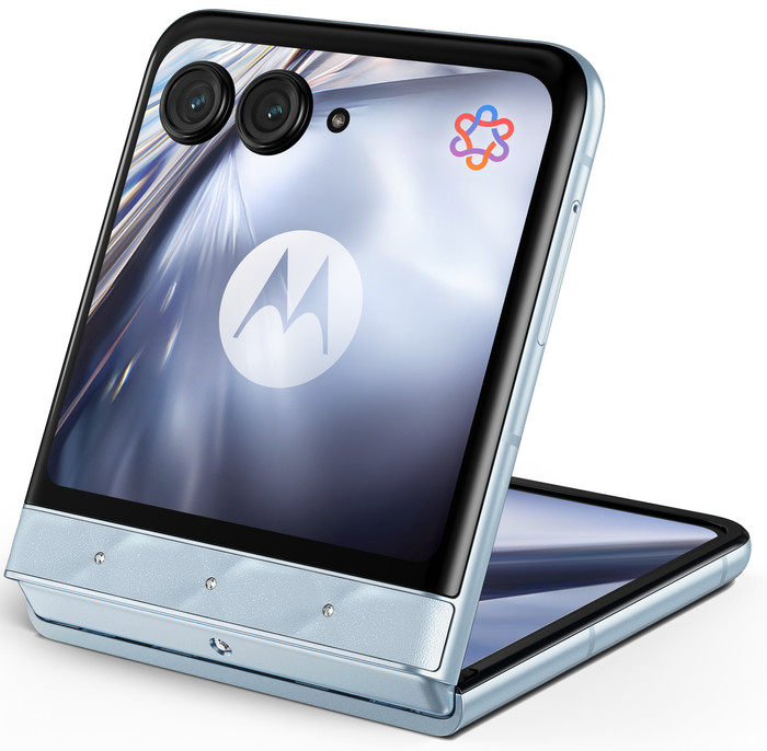 Motorola Razr 60 256GB Swarovski 5G + Moto Buds Loop linkerkant
