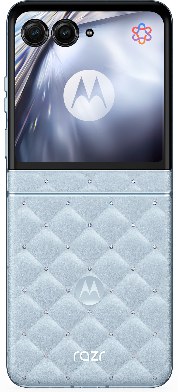 Motorola Razr 60 256GB Swarovski 5G + Moto Buds Loop achterkant