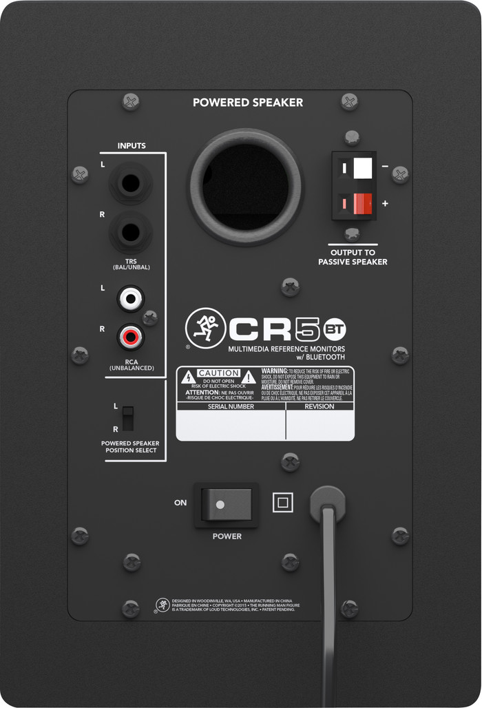 Mackie CR5BT Black (per pair) back