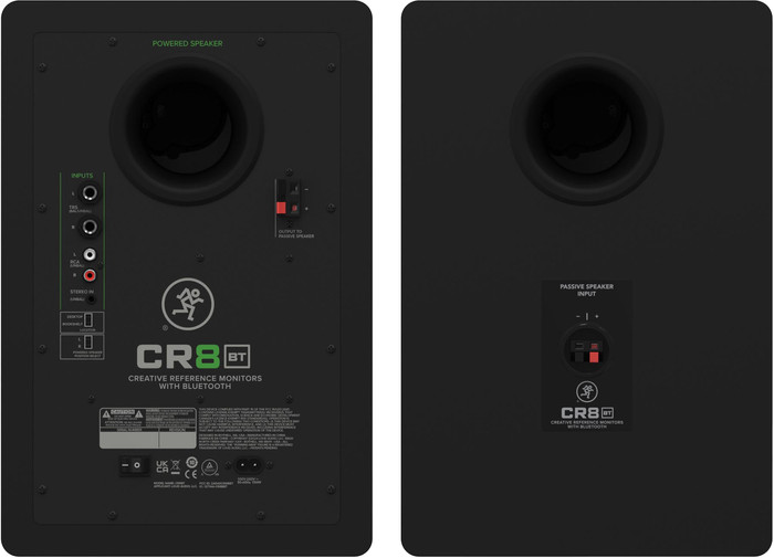 Mackie CR8BT Zwart (per paar) achterkant