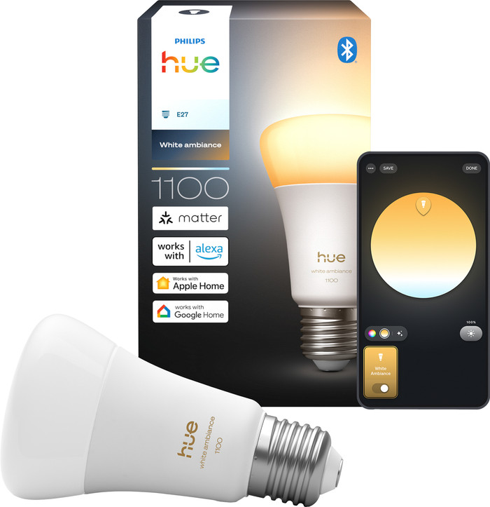 Philips Hue A60 White Ambiance 1100lm E27 Main Image