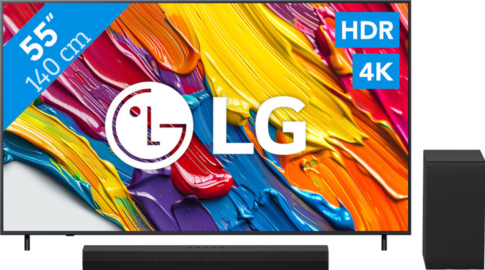 LG 55" QNED82 4K (2025) + LG DS40T Main Image