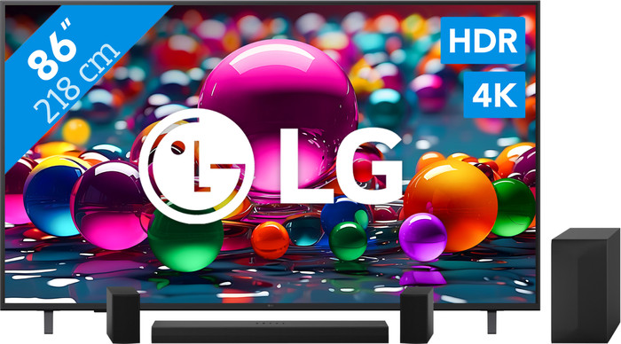 LG 86" Smart UA75 4K (2025) + LG DS60TR Main Image