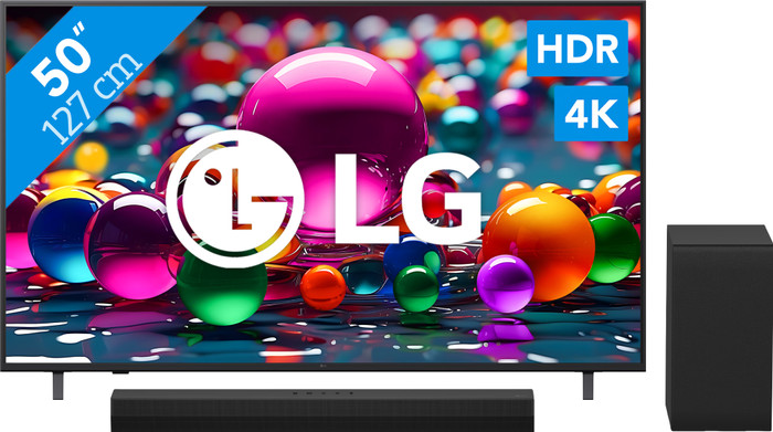LG 50 inches Smart UA75 4K (2025) + LG DS40T Main Image