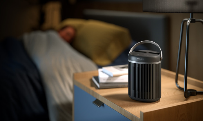 Philips Compact Ceramic Heater 3000 Series product in use