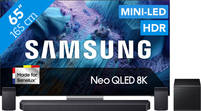 Samsung 65 inches Neo QLED QN990F 8K (2025) + Samsung HW-Q930F Black Main Image