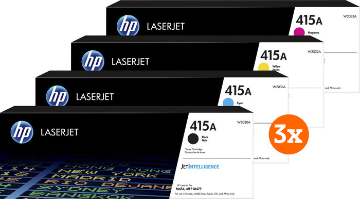 HP 415A Toner Combo Pack (3 stuks) Main Image