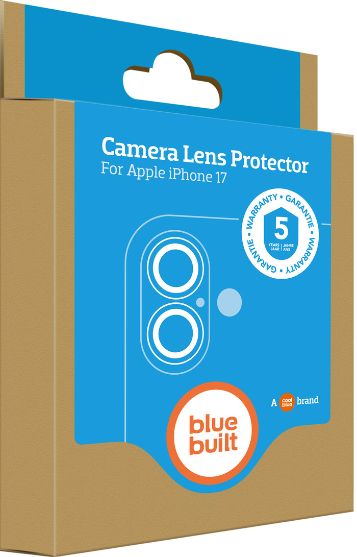 BlueBuilt Aluminium Camera Lens Protector Apple iPhone 17 Black verpakking