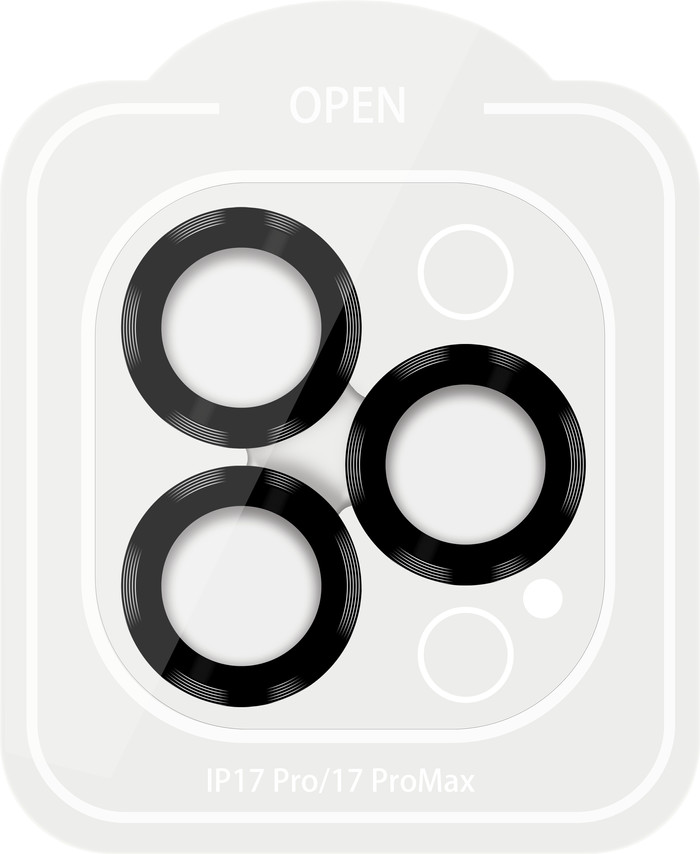 BlueBuilt Aluminium Camera Lens Protector Apple iPhone 17 Pro/17 Pro Max Black detail