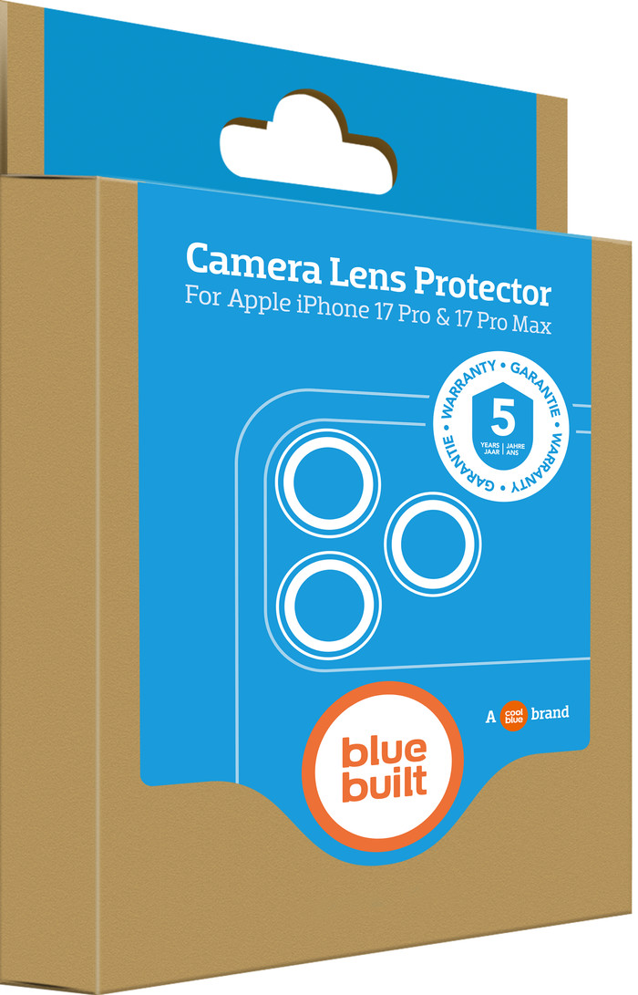 BlueBuilt Aluminium Camera Lens Protector Apple iPhone 17 Pro/17 Pro Max Black verpakking
