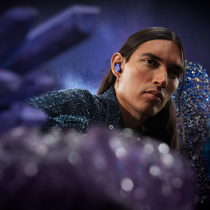 Bose QuietComfort Ultra Earbuds (2nd Gen) Purple product in use