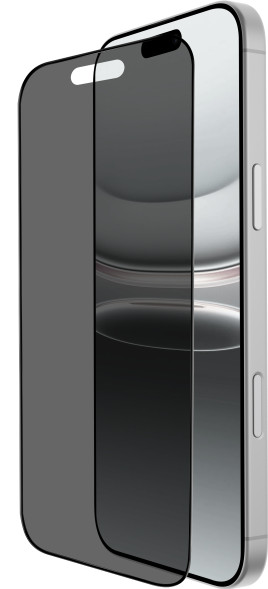 BlueBuilt Protective Back Cover iPhone 17 Pro Max Transparant + BlueBuilt iPhone 17 Pro Max Privacy Screenprotector Glas voorkant