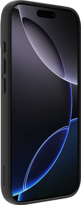 BlueBuilt Back Cover iPhone 17 Pro Black + BlueBuilt iPhone 17 Pro Screen Protector Glass right side