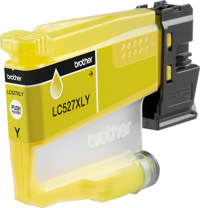 Brother LC-527XL Cartridge Geel bovenkant