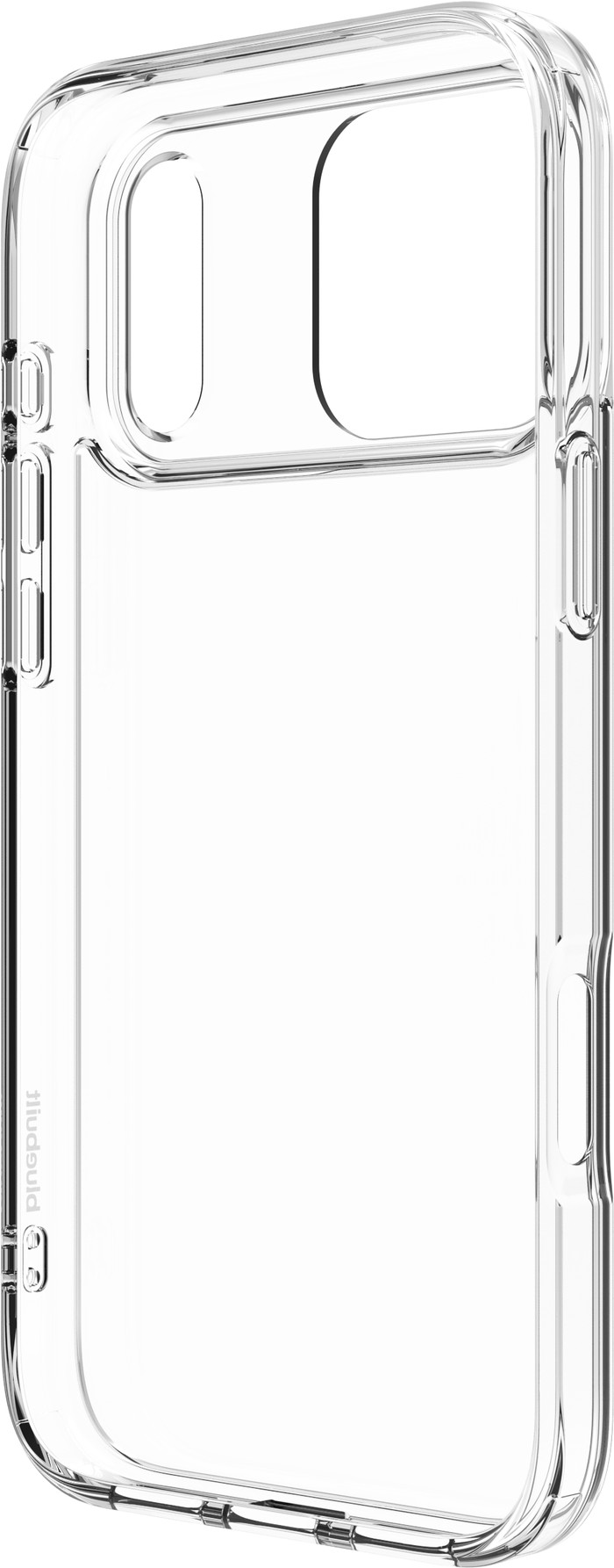 BlueBuilt Protective Back Cover iPhone 17 Pro Max Transparant + BlueBuilt iPhone 17 Pro Max Privacy Screenprotector Glas linkerkant