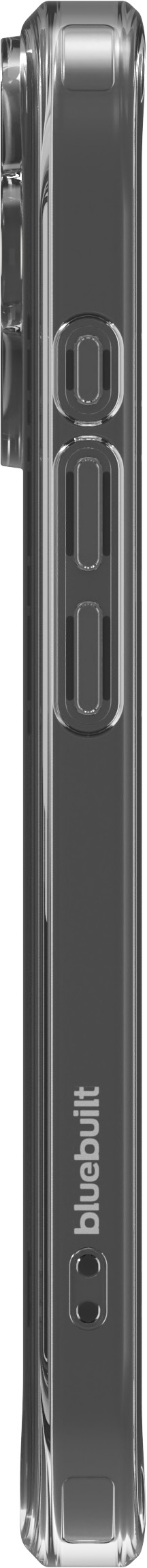 BlueBuilt Protective Back Cover met MagSafe iPhone 17 Transparant + BlueBuilt iPhone 17 Screenprotector Glas linkerkant