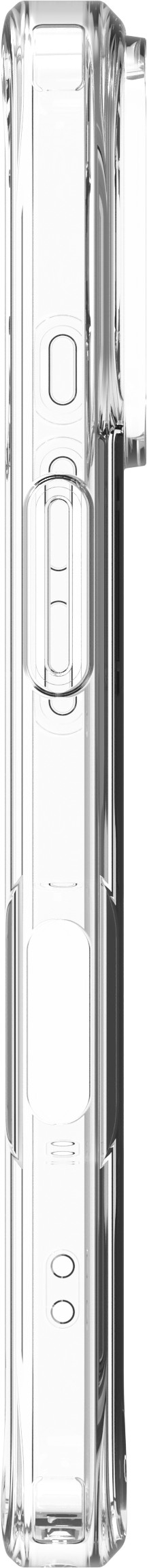 BlueBuilt Protective Back Cover met MagSafe iPhone 17 Transparant + BlueBuilt iPhone 17 Screenprotector Glas rechterkant