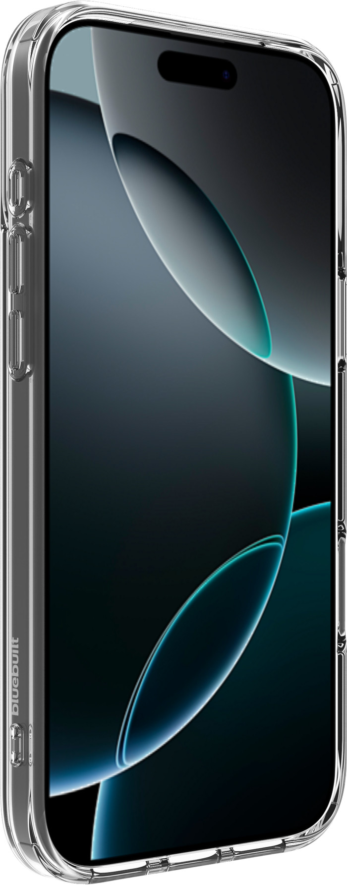 BlueBuilt Protective Back Cover with MagSafe iPhone 17 Pro Max Transparent + BlueBuilt iPhone 17 Pro Max Screen Protector Glass right side