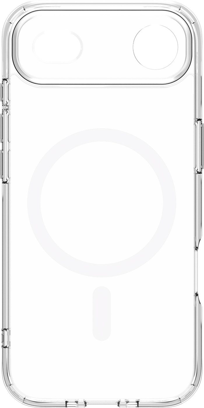 BlueBuilt Protective Back Cover MagSafe iPhone Air Transparant + Screenprotector Duo Pack voorkant