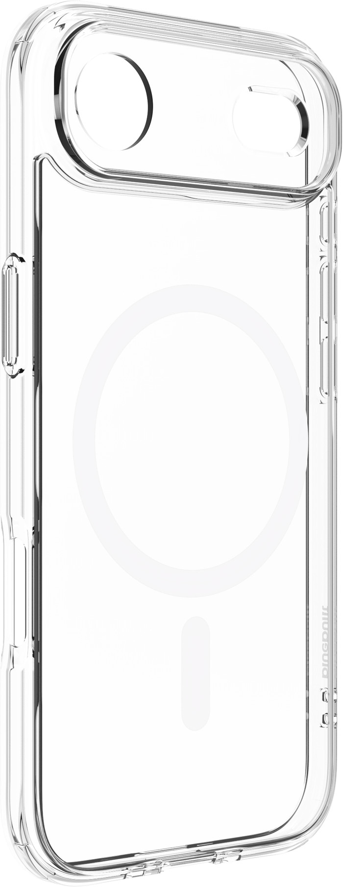 BlueBuilt Protective Back Cover MagSafe iPhone Air Transparant + Screenprotector Duo Pack linkerkant